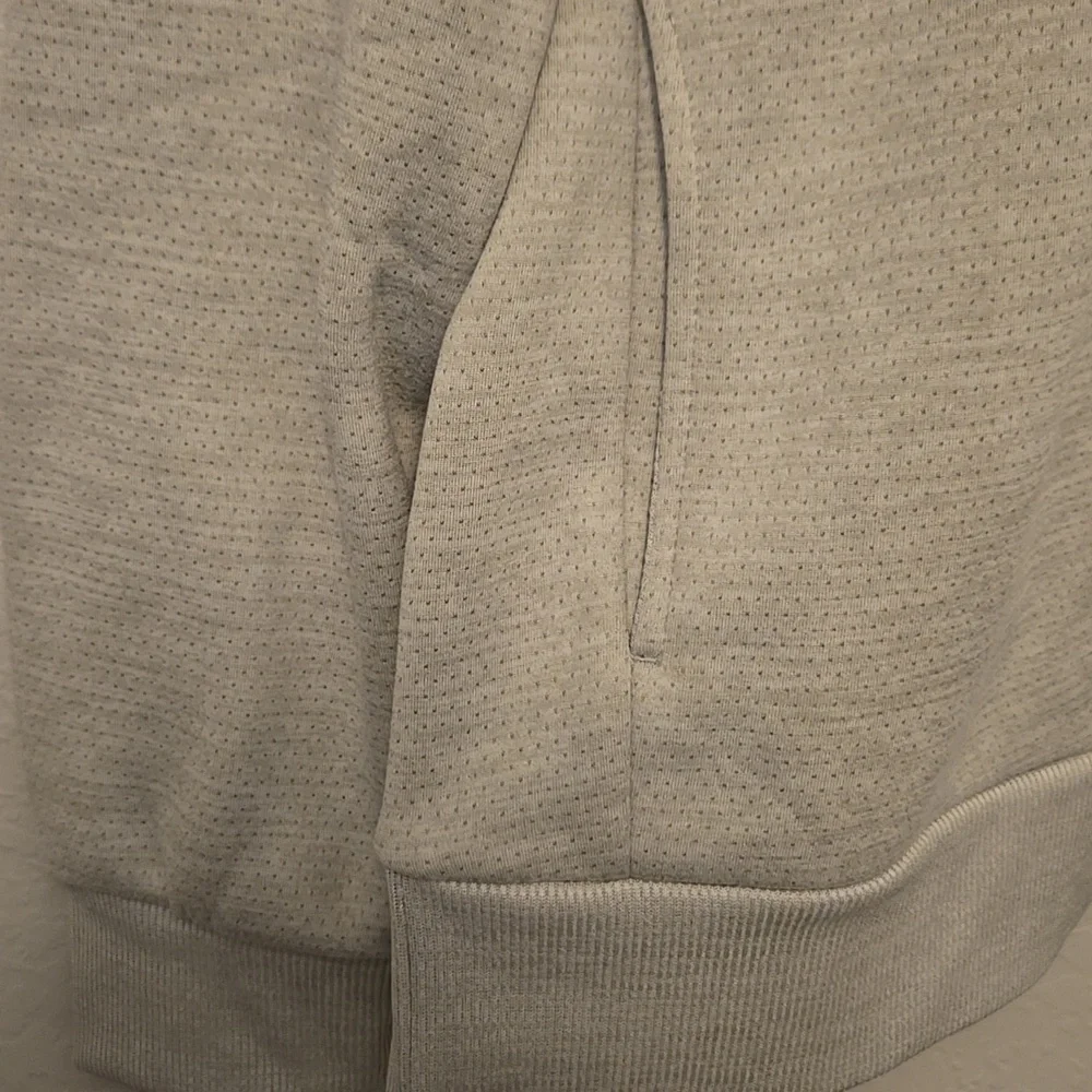 Spyder Men's Light Gray Crewneck, Fleece Lined, Pullover Sweater